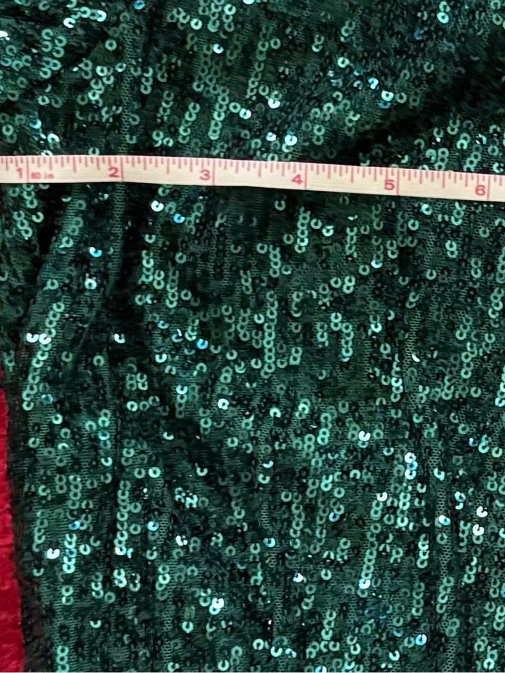 Vince Camuto Emerald Green Sequined Balloon Sleeve Sheath Dress Size 12 VCI 3204 - Picture 16 of 16
